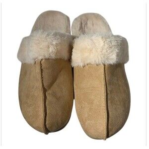 PowerStep ArchWear Brown Beige Tan Comfort Orthotic Slippers -9